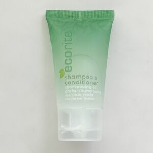 FREE WITH ANY PURCHASE NEW ECORITE TRAVEL SIZE SHAMPOO & CONDITIONER CUCUMBER ME